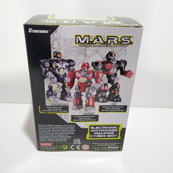 M.A.R.S. Motorized Attack Robot Squad Cybtronix - Black Robot Model XSS - Picture 3 of 6